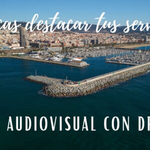 Puerto de Mataró. Rodaje audiovisual con dron