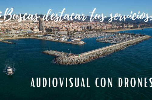 Puerto de Mataró. Rodaje audiovisual con dron