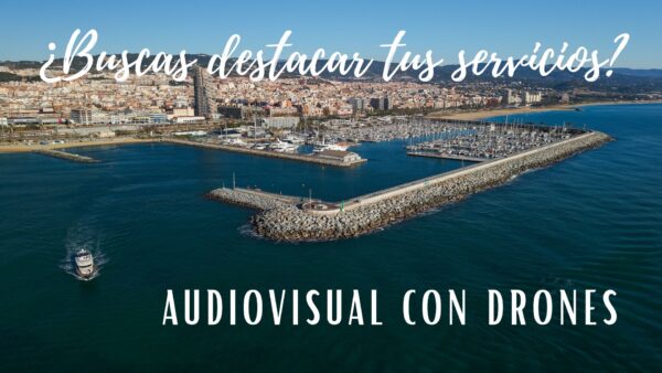 Puerto de Mataró. Rodaje audiovisual con dron