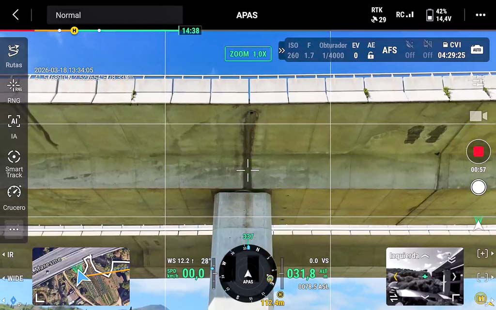 Inspección técnica con drones