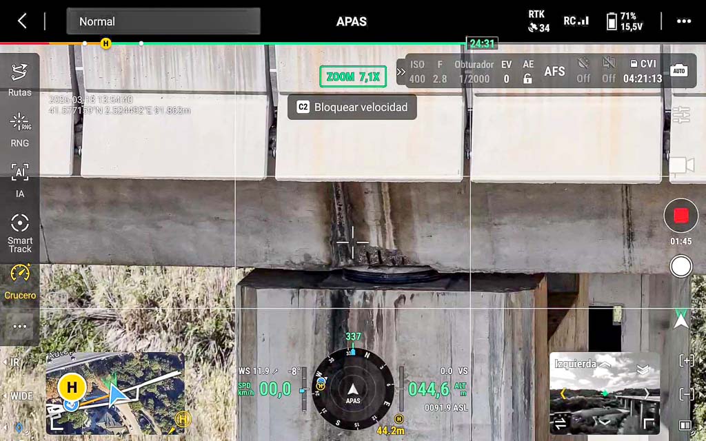 Inspección técnica con drones