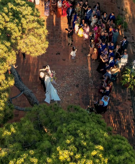 Foto y vídeo de boda con dron Foto y vídeo de eventos de boda con dron