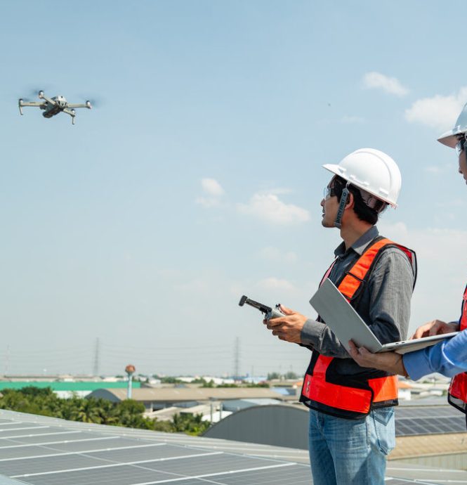 Inspeccion de placas solares con dron